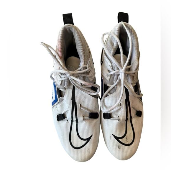 Nike Blue white Alpha Menace Pro 3 Football Cleats Mens Size 9.5 - Picture 4 of 16